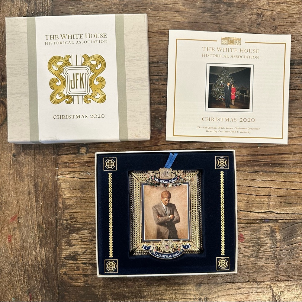 NEW 2020 White House Historical Association Kennedy Christmas Ornament